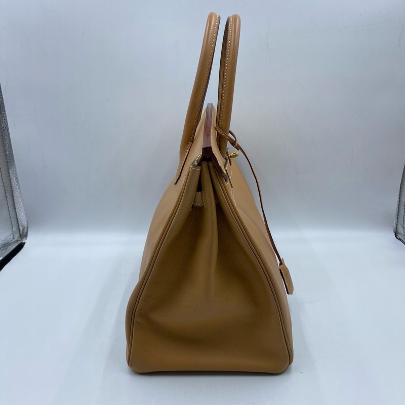HERMES愛馬仕 birkin35 餅乾色E皮-4