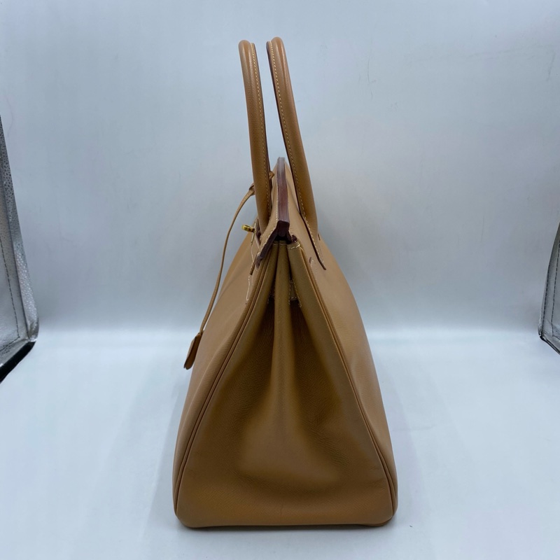 HERMES愛馬仕 birkin35 餅乾色E皮-5