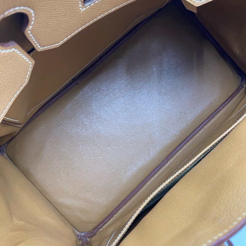 HERMES愛馬仕 birkin35 餅乾色E皮-7