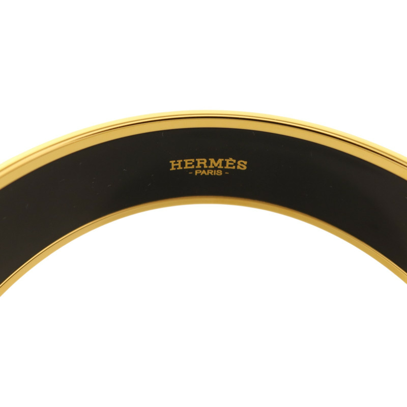 HERMES 金屬/琺瑯Cartes a Jouer Bangle手鐲-5