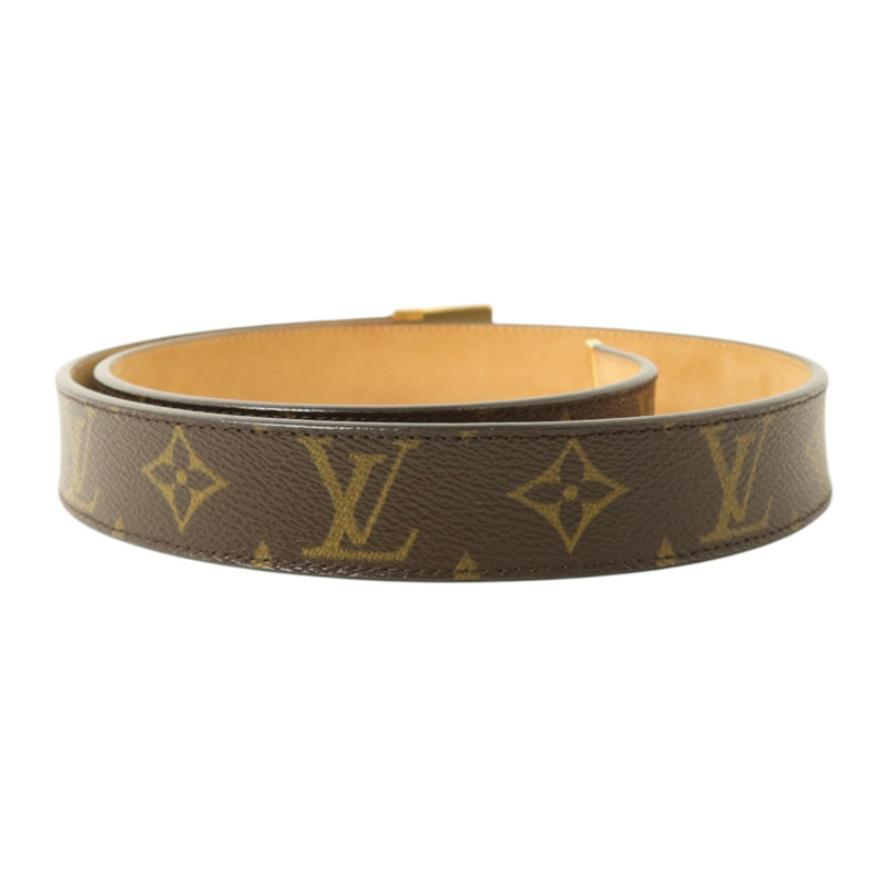 LOUIS VUITTON Monogram Santur Carre Belt 85cm金扣腰帶-1