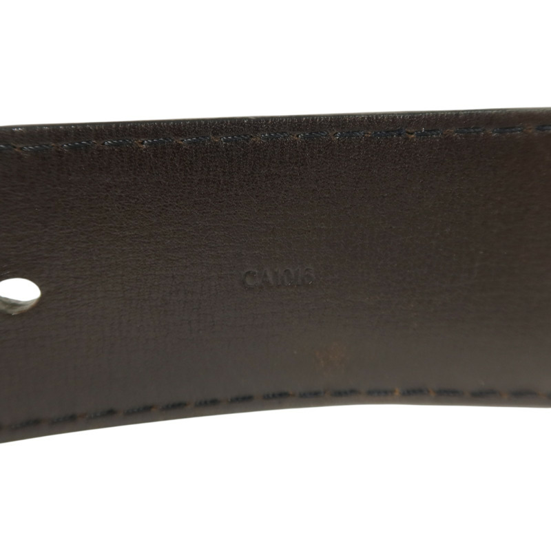 LOUIS VUITTON 牛皮皮革Ceinture LV Initials 90cm Belt金扣皮帶-5