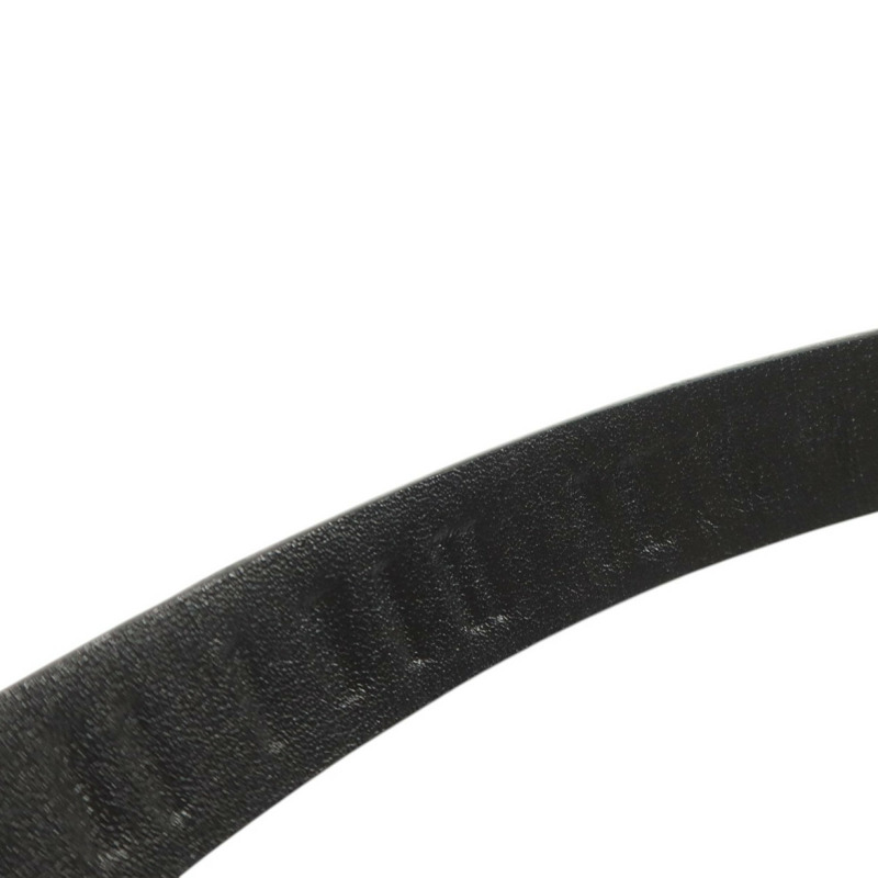 PRADA 牛皮皮革Saffiano Belt 70cm銀扣皮帶-6