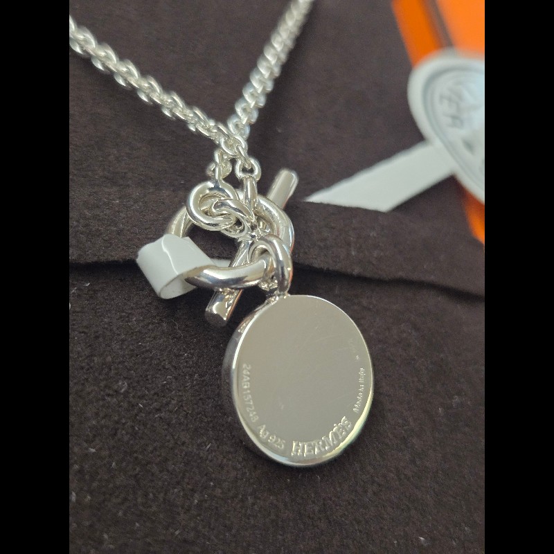 (全新品)愛馬仕純銀項鍊-1