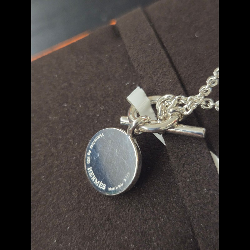 (全新品)愛馬仕純銀項鍊-3