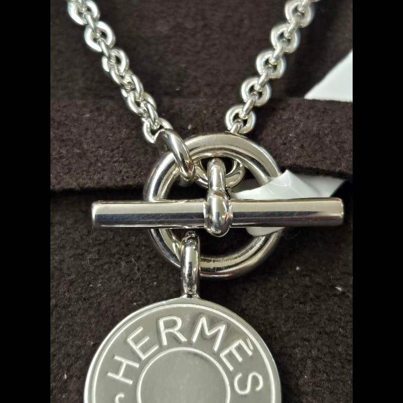 (全新品)愛馬仕純銀項鍊-4