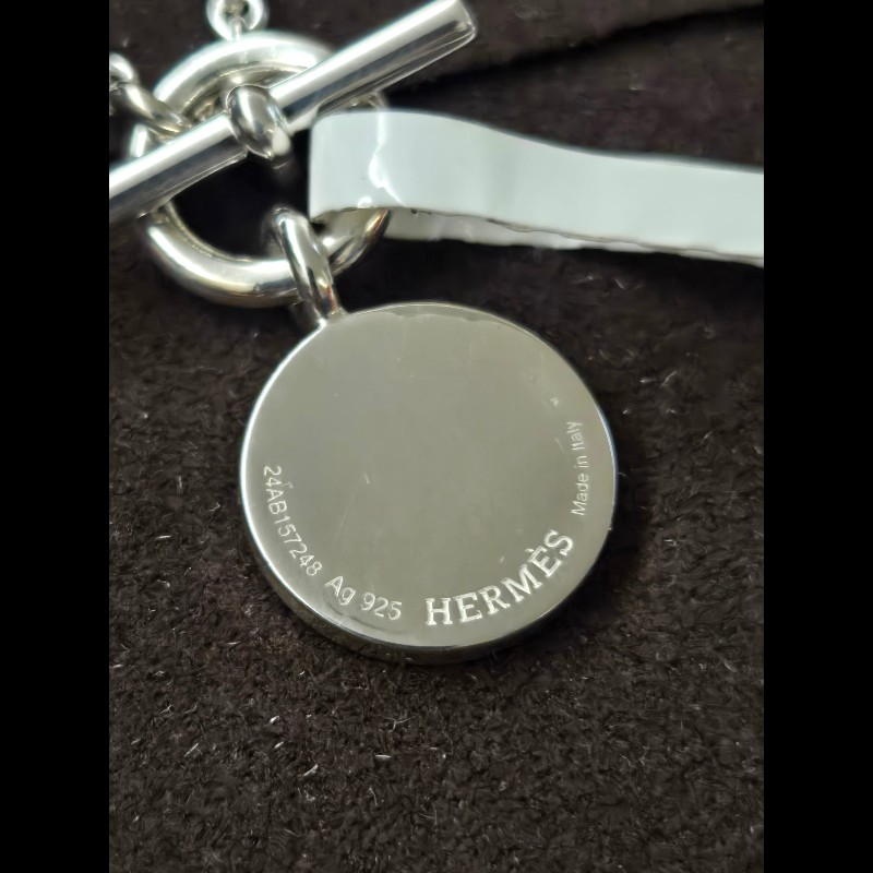 (全新品)愛馬仕純銀項鍊-5