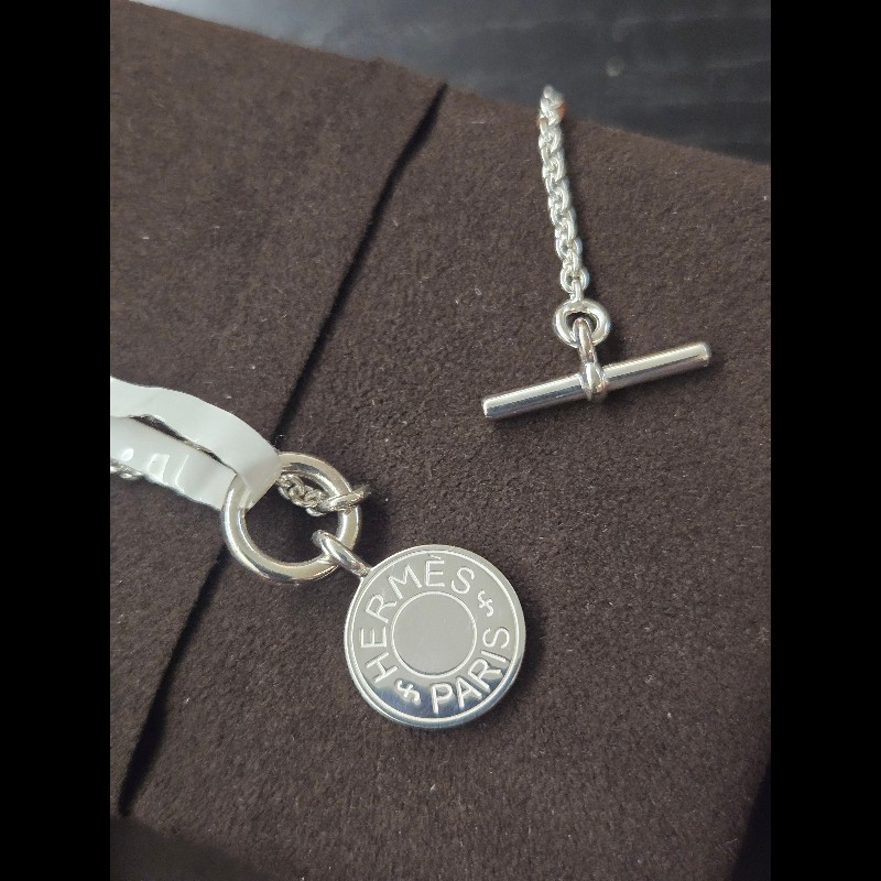 (全新品)愛馬仕純銀項鍊-7