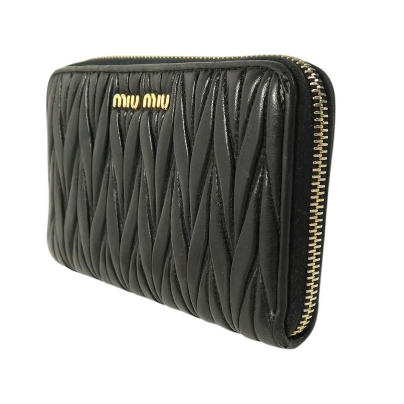Miu Miu 羊皮皮革Zipper Long Wallet金扣長錢包-2
