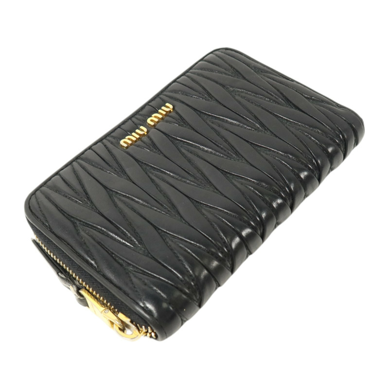 Miu Miu 羊皮皮革Zipper Long Wallet金扣長錢包-3