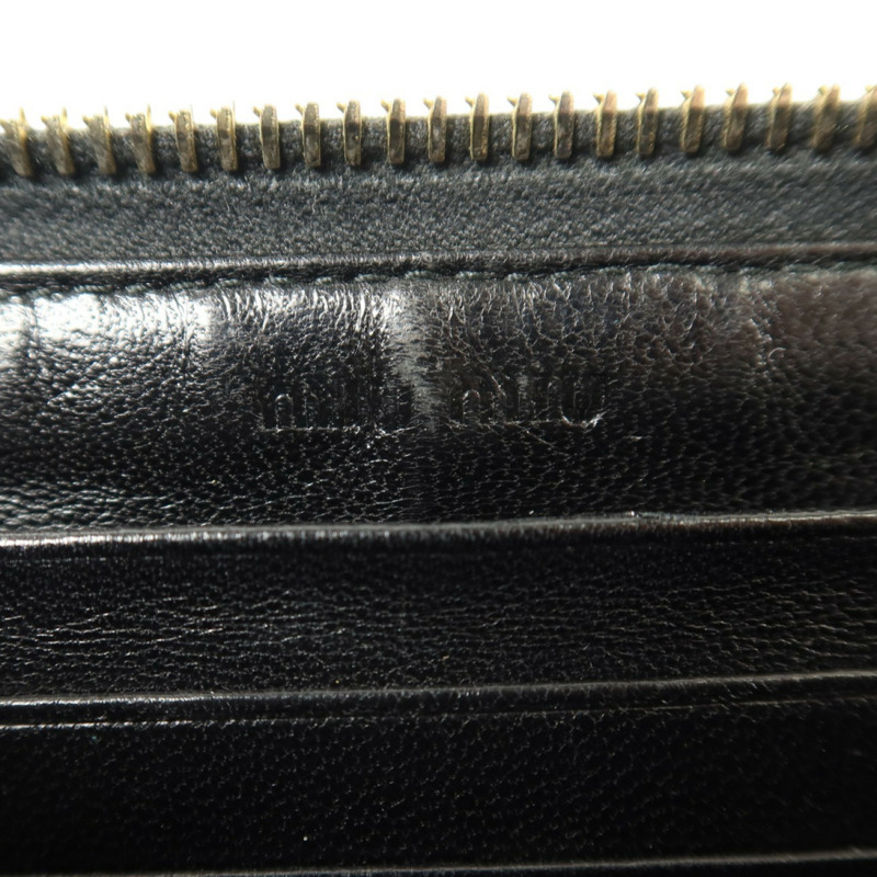 Miu Miu 羊皮皮革Zipper Long Wallet金扣長錢包-7