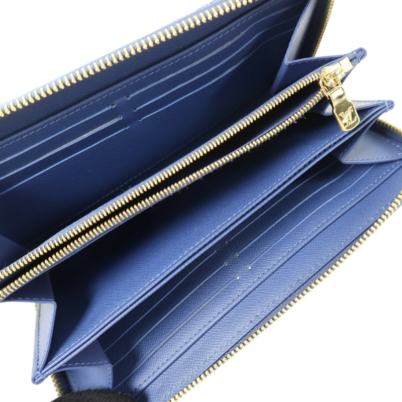 LOUIS VUITTON Monogram Denim/Cherry Takashi Murakami Long Wallet金扣長錢包-5