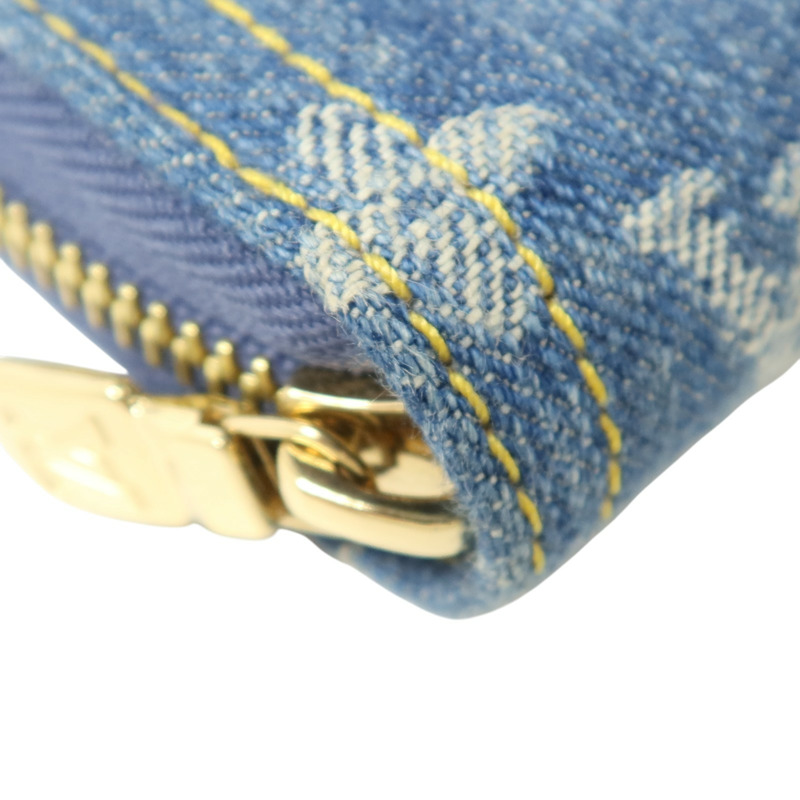 LOUIS VUITTON Monogram Denim/Cherry Takashi Murakami Long Wallet金扣長錢包-10