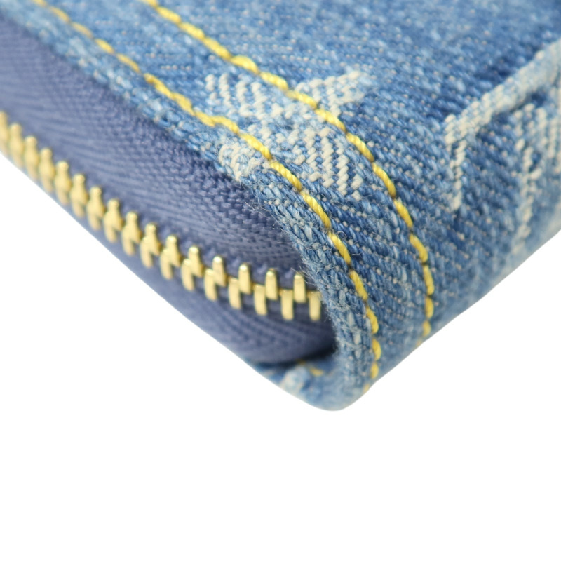 LOUIS VUITTON Monogram Denim/Cherry Takashi Murakami Long Wallet金扣長錢包-12