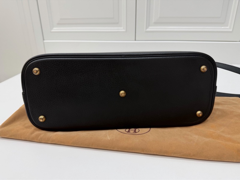 HERMES 愛馬仕 bolide 35 黑金 保齡包 手提包 肩背包 斜背包 側背包-8