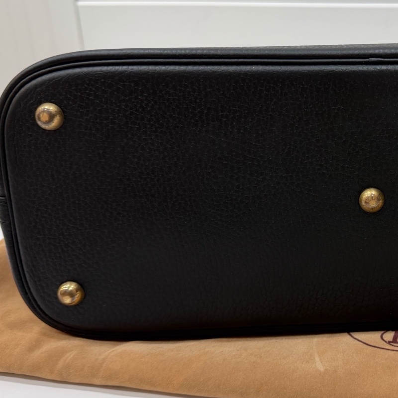 HERMES 愛馬仕 bolide 35 黑金 保齡包 手提包 肩背包 斜背包 側背包-23