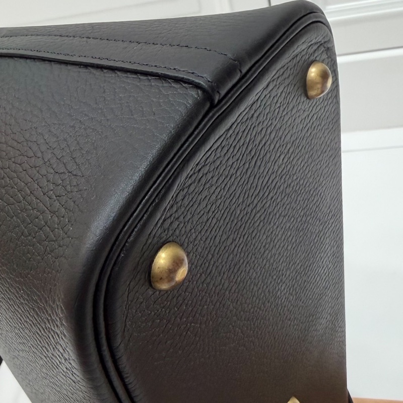 HERMES 愛馬仕 bolide 35 黑金 保齡包 手提包 肩背包 斜背包 側背包-26