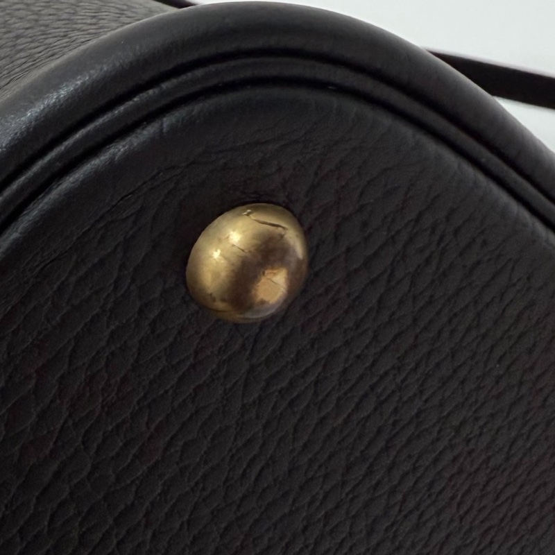 HERMES 愛馬仕 bolide 35 黑金 保齡包 手提包 肩背包 斜背包 側背包-28