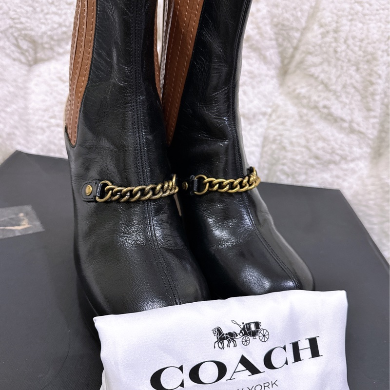 未使用coach 短筒靴（原價14300元）-11