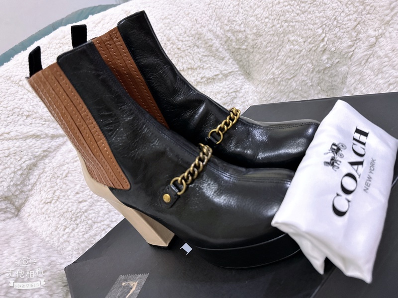 未使用coach 短筒靴（原價14300元）-12