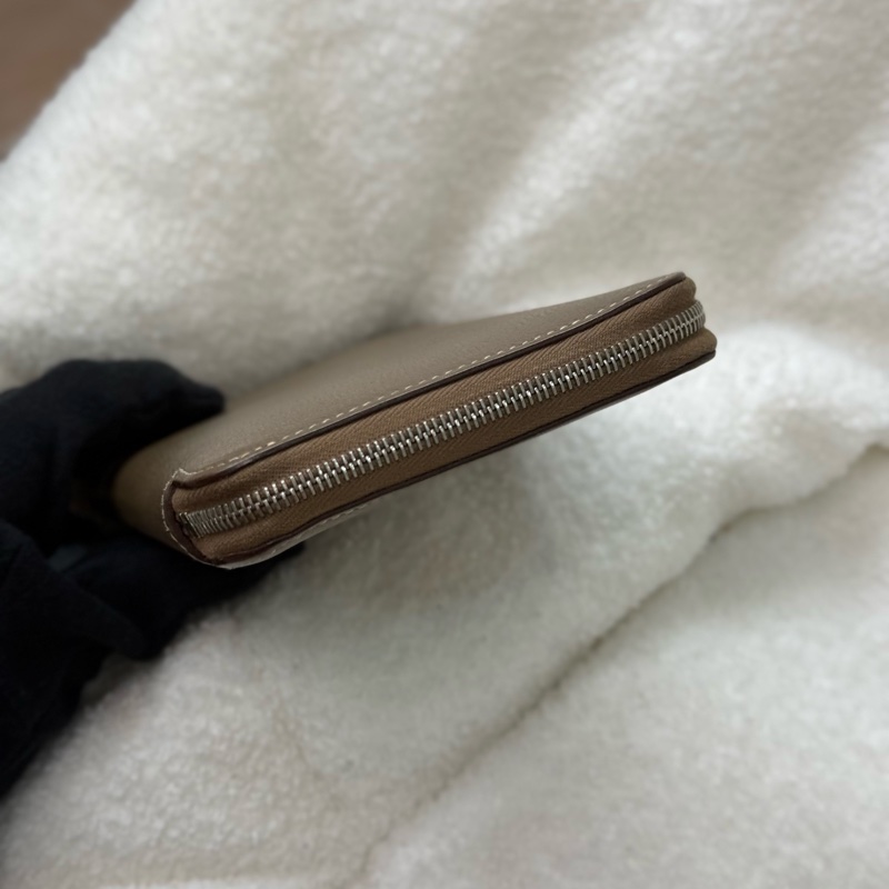 Hermes Silk'In 大象灰色絲巾長夾-4