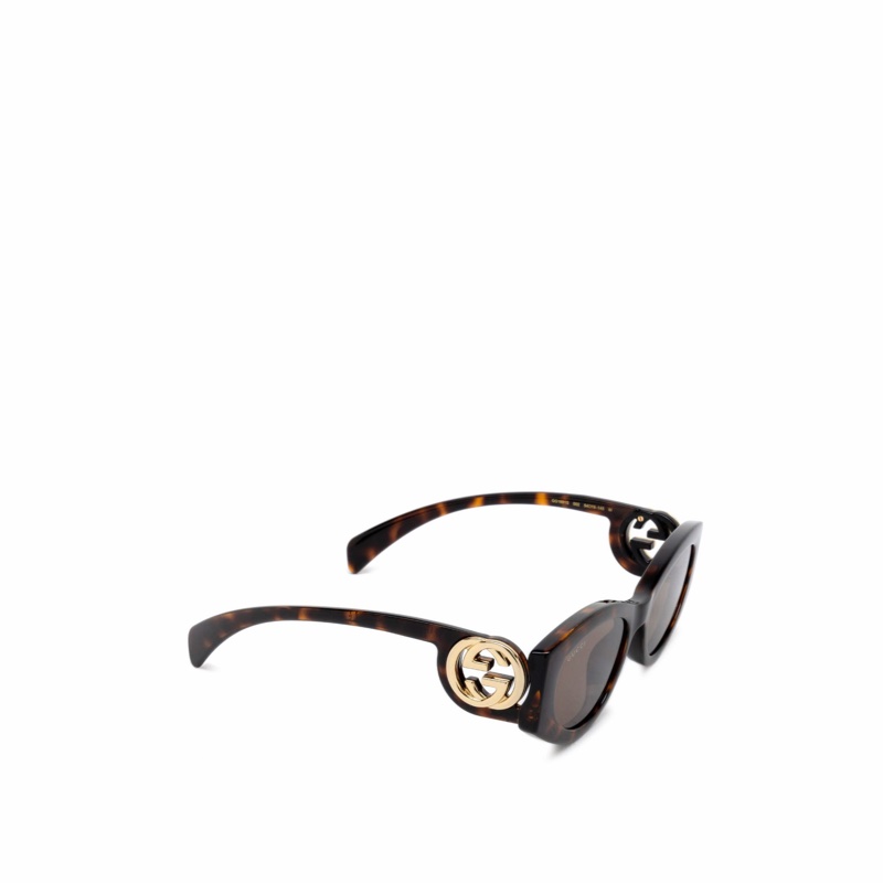 Gucci 女士 全框太陽鏡54碼橋寬: 1.9cm; 鏡腿長: 14.5cm; 鏡片直徑: 5.4cm-1