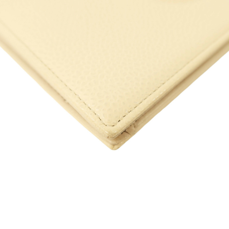 CHANEL 牛皮皮革Long Wallet金扣長錢包-10