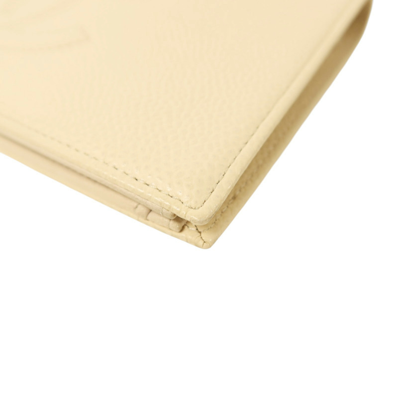 CHANEL 牛皮皮革Long Wallet金扣長錢包-11