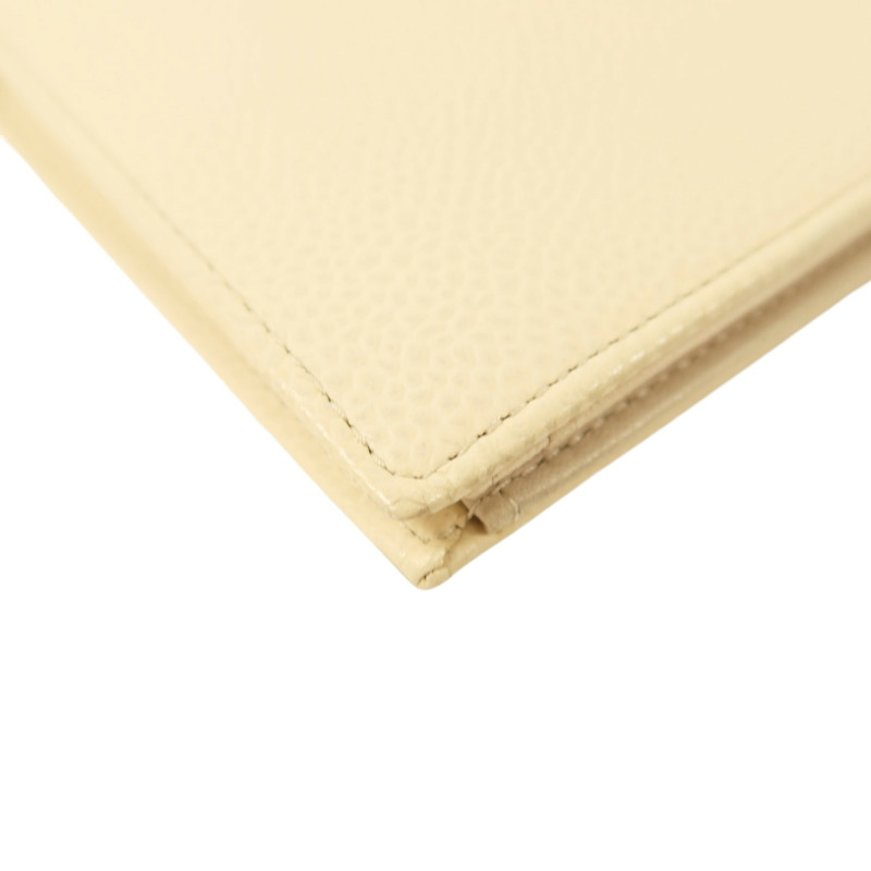 CHANEL 牛皮皮革Long Wallet金扣長錢包-12