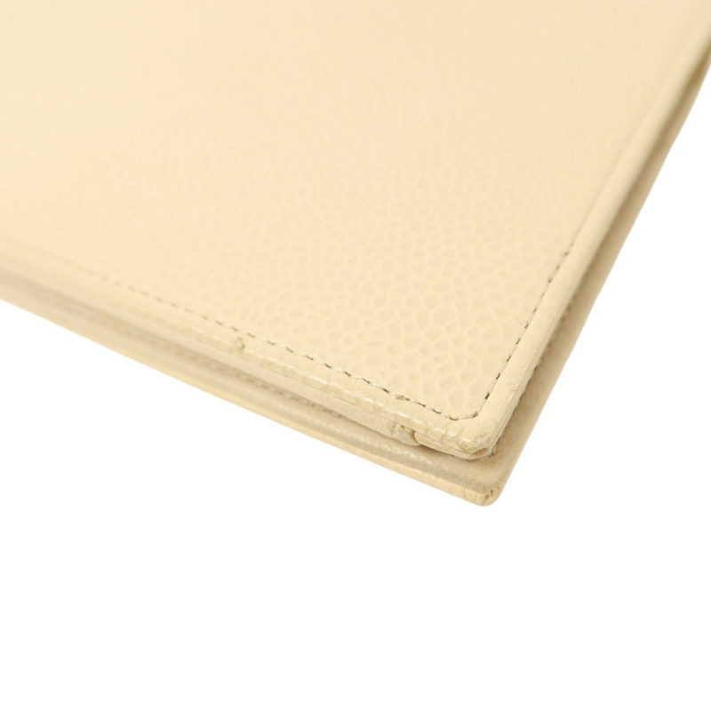 CHANEL 牛皮皮革Long Wallet金扣長錢包-13