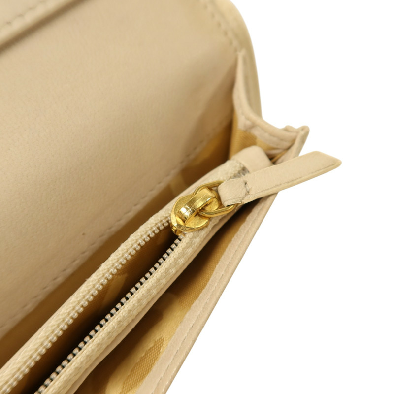CHANEL 牛皮皮革Long Wallet金扣長錢包-14