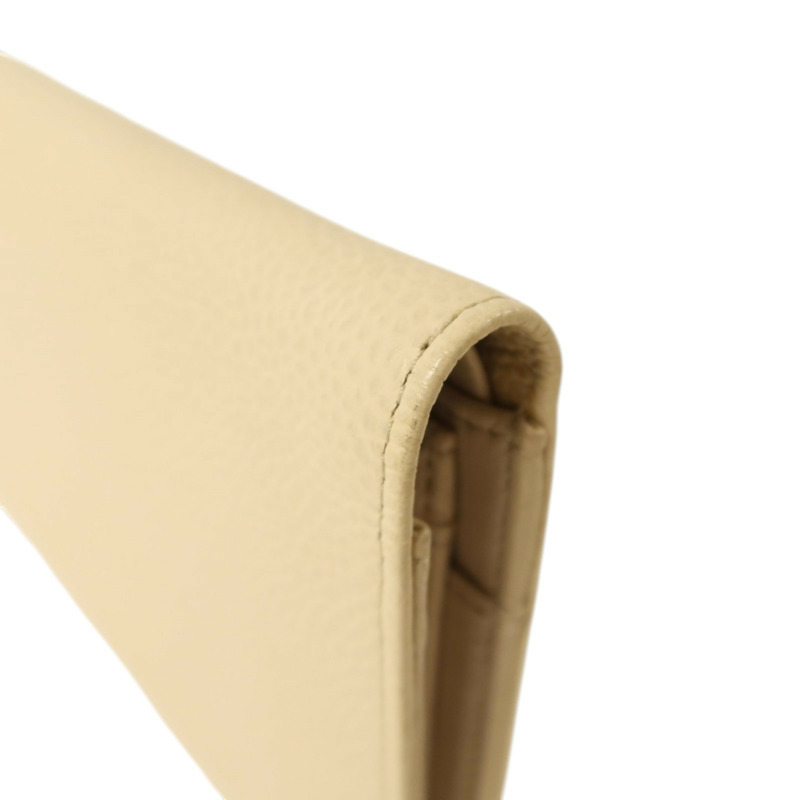 CHANEL 牛皮皮革Long Wallet金扣長錢包-16