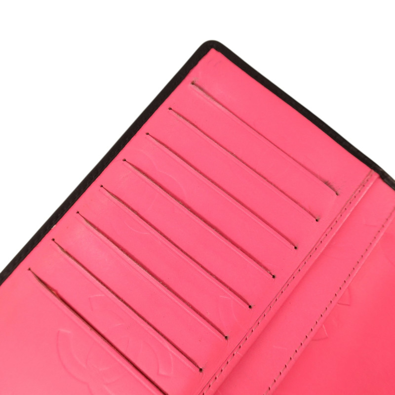 CHANEL 牛皮皮革Cambon Long Wallet銀扣長錢包-16