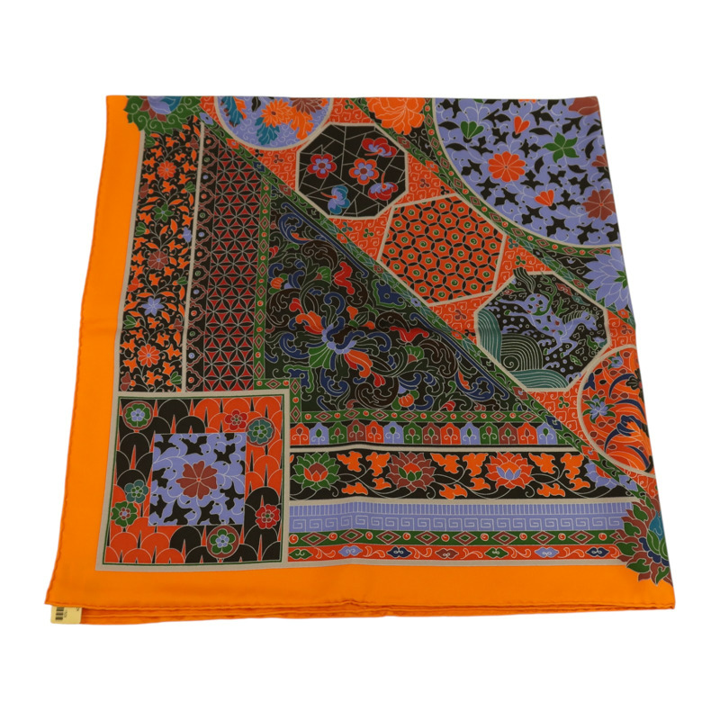 HERMES 絲質Scarf 90x90絲巾-4