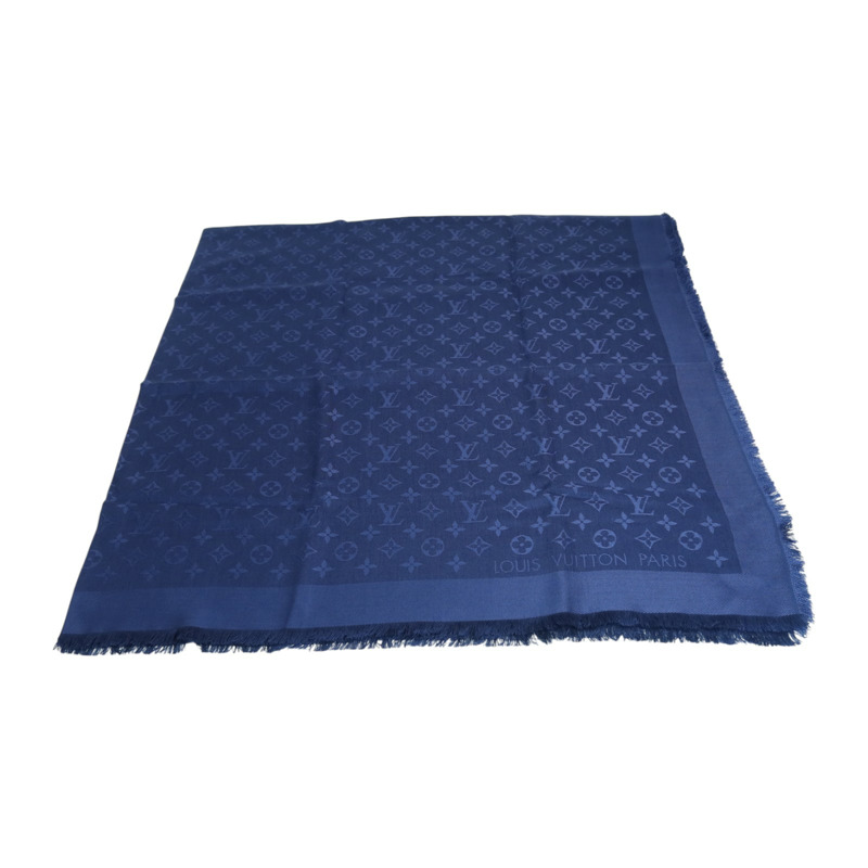 LOUIS VUITTON 羊毛/絲質Scarf 140x140絲巾-1