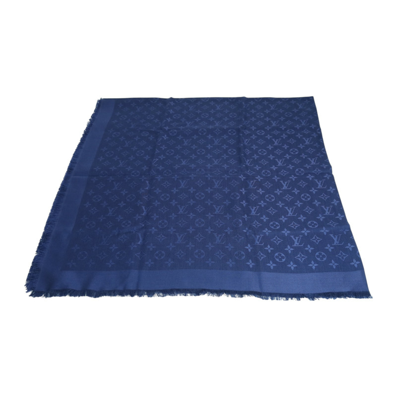 LOUIS VUITTON 羊毛/絲質Scarf 140x140絲巾-2