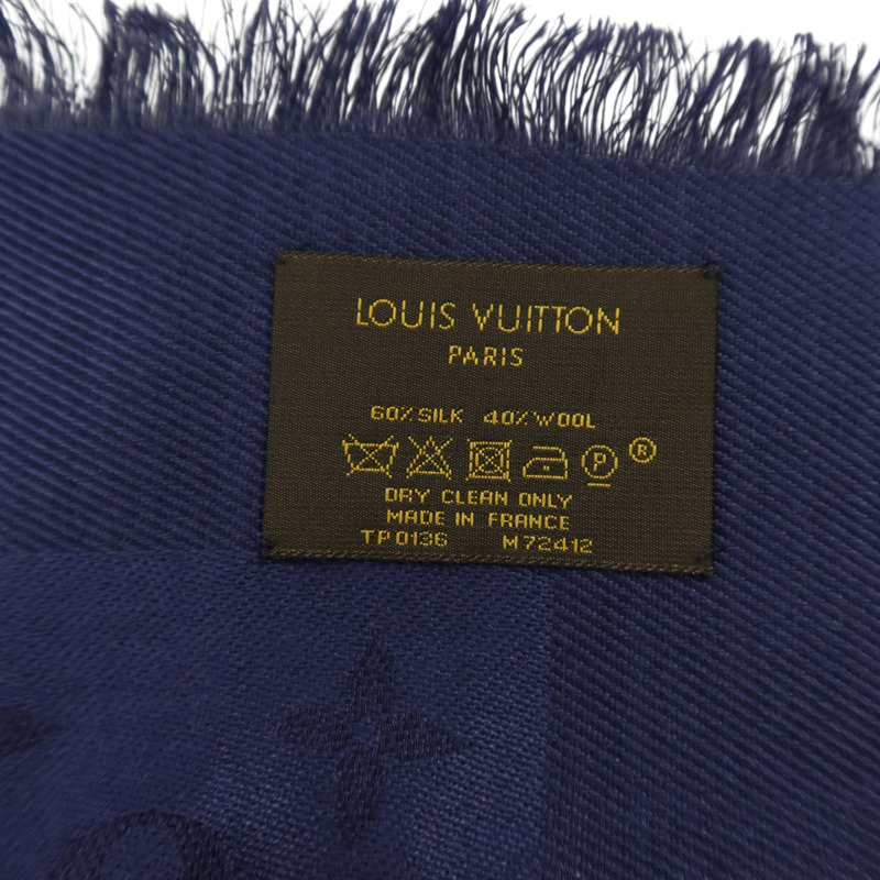 LOUIS VUITTON 羊毛/絲質Scarf 140x140絲巾-6