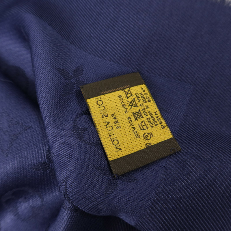 LOUIS VUITTON 羊毛/絲質Scarf 140x140絲巾-7