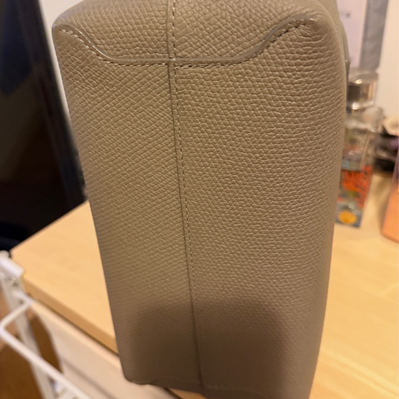 Longchamp Le Roseau 竹節小牛皮包S（斑鳩灰）-8