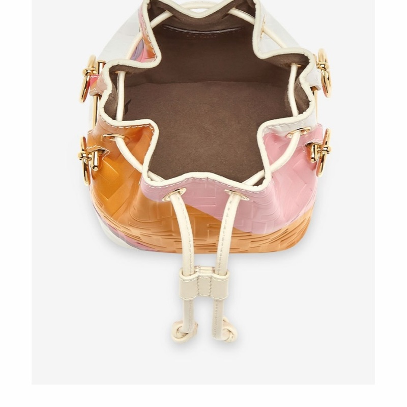 Fendi 女士 Mon Tresor小號拼色水桶包均碼碼小號、12 X 10 X 18 CM-3