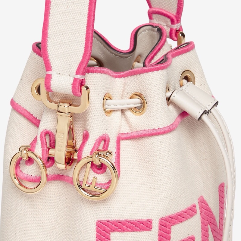 Fendi 女士 刺繡水桶單肩包均碼碼18 X 10 X 12 CM-3