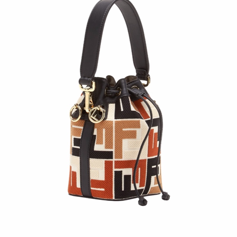 Fendi 女士 迷你 Mon Tresor 水桶單肩包均碼碼MINI、12cm*10cm*18cm-2