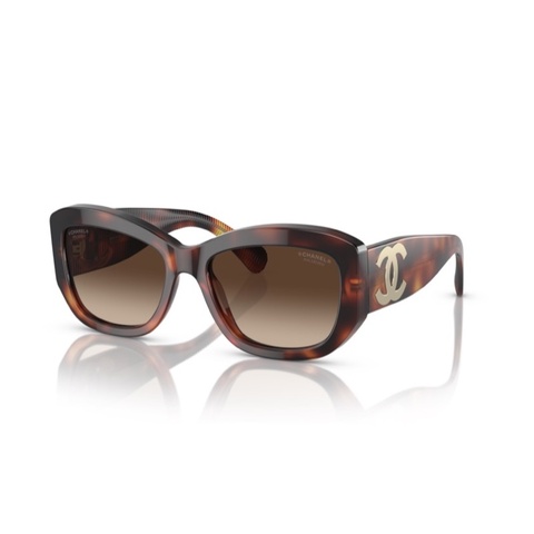 Chanel 女士 徽標太陽鏡均碼碼橋寬: 1.8cm; 鏡腿長: 14cm; 鏡片直徑: 5.5cm