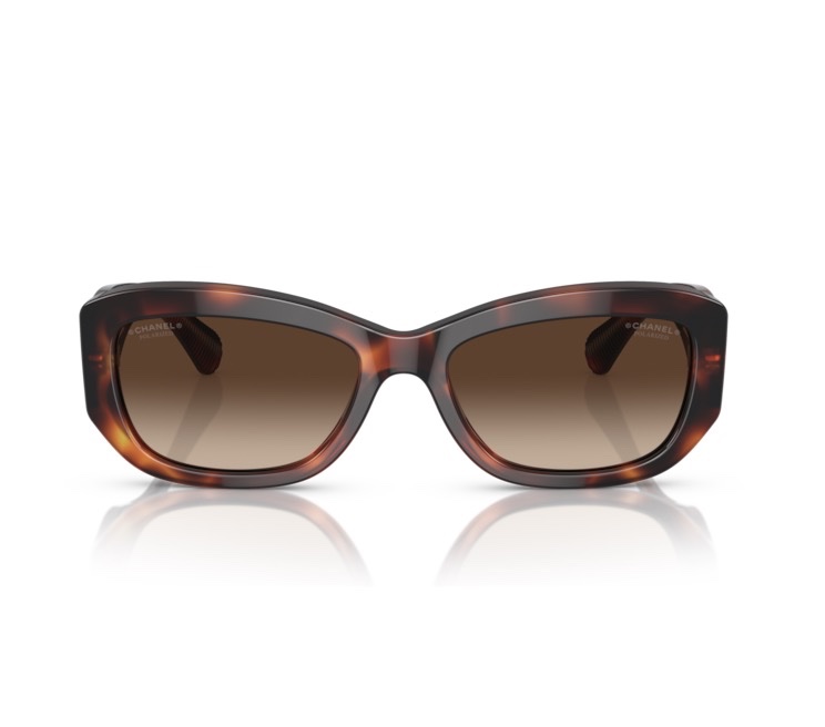 Chanel 女士 徽標太陽鏡均碼碼橋寬: 1.8cm; 鏡腿長: 14cm; 鏡片直徑: 5.5cm-4