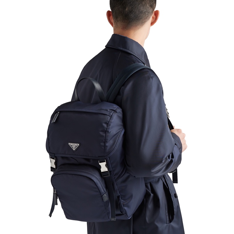 Prada 男士 徽標雙肩包均碼碼27cm*17cm*45cm-6