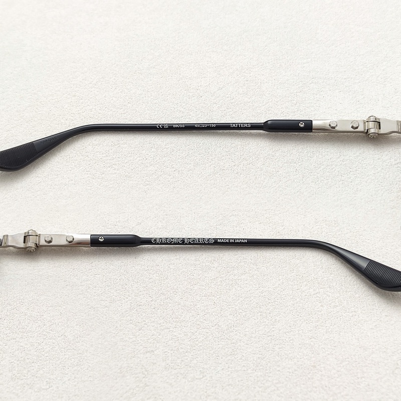 Chrome Hearts 男士 全框平光鏡45 均碼碼橋寬: 2.3cm; 鏡腿長: 15cm; 鏡片直徑: 4.5cm-1