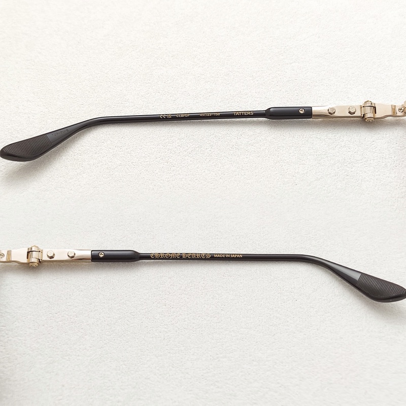 Chrome Hearts 男士 全框平光鏡45碼橋寬: 2.3cm; 鏡腿長: 15cm; 鏡片直徑: 4.5cm-3