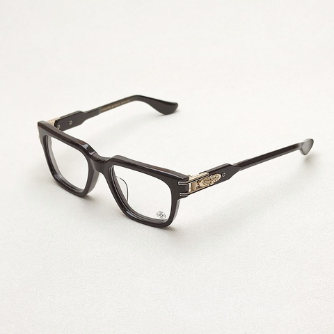 Chrome Hearts 男士 全框平光鏡53碼橋寬: 2cm; 鏡腿長: 15cm; 鏡片直徑: 5.3cm
