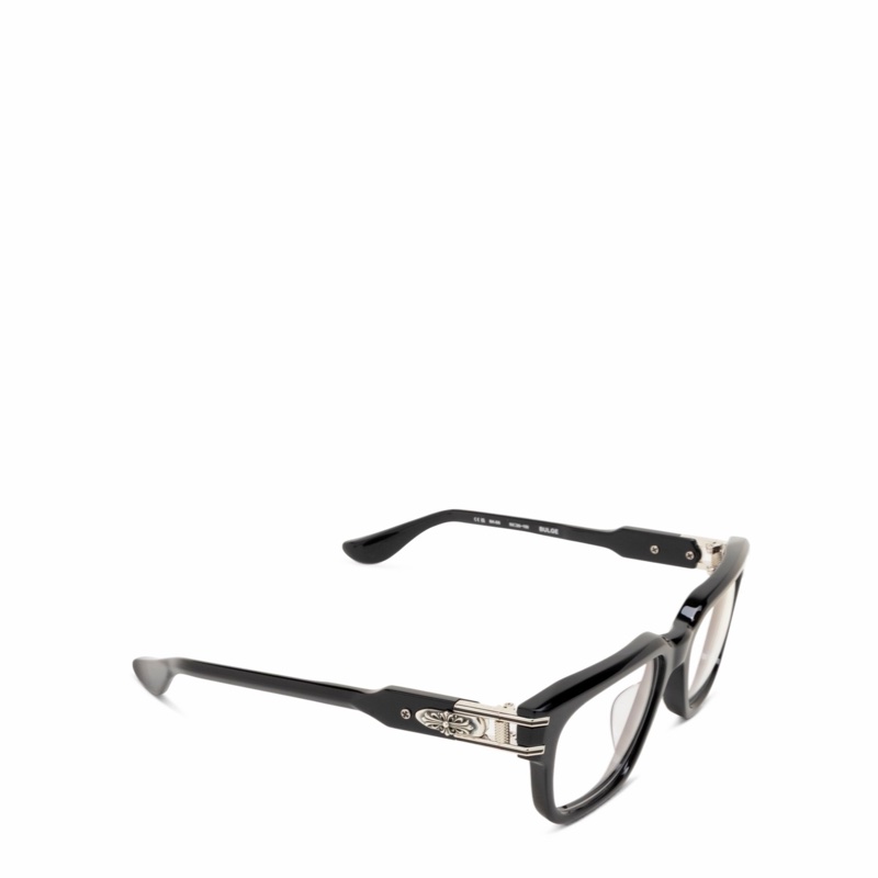 Chrome Hearts 男士 全框平光鏡均碼碼橋寬: 2cm; 鏡腿長: 15cm; 鏡片直徑: 5.3cm-4
