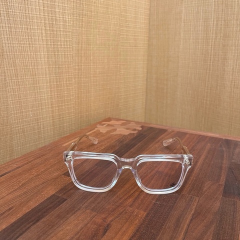 Chrome Hearts 男士 全框平光鏡均碼碼橋寬: 2.1cm; 鏡腿長: 15.1cm; 鏡片直徑: 5.3cm